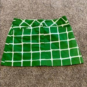Green Block Skirt